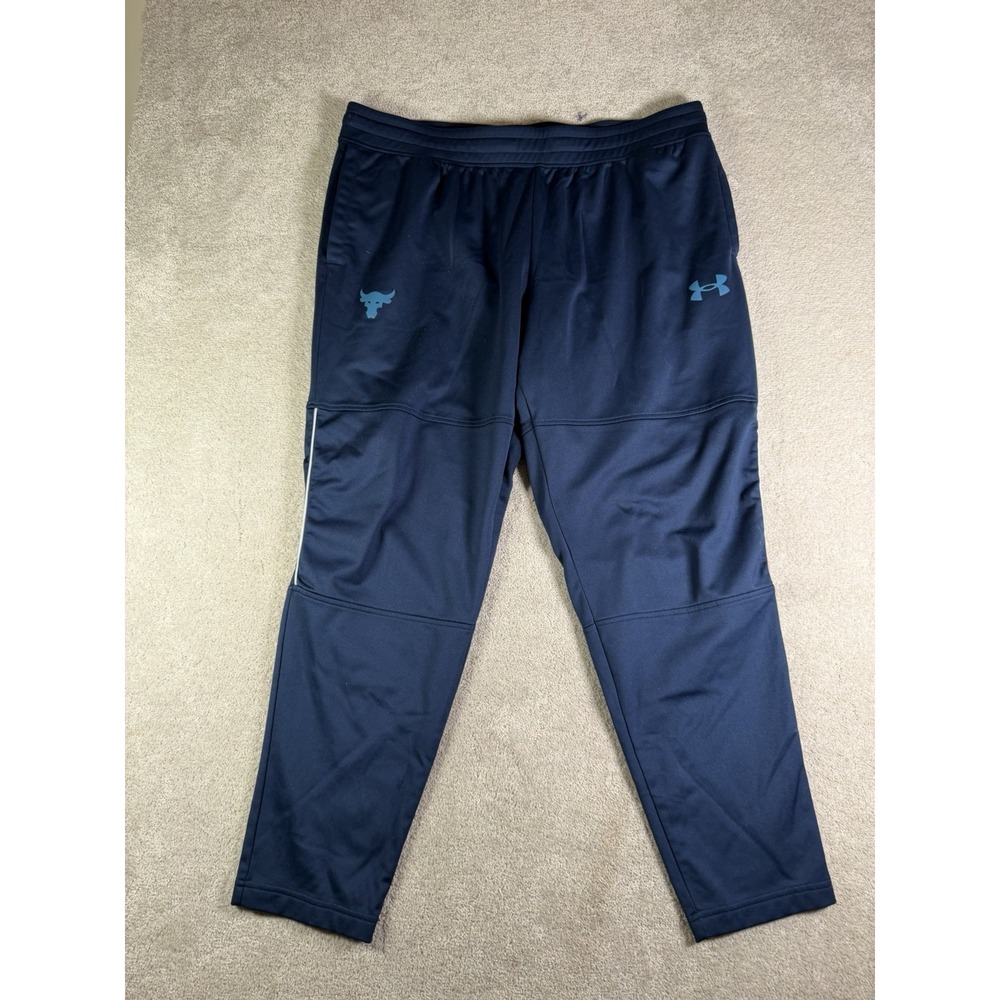 Under Armour Project Rock Joggers Athletic Track Pants Blue Men's Size XXL